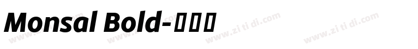 Monsal Bold字体转换